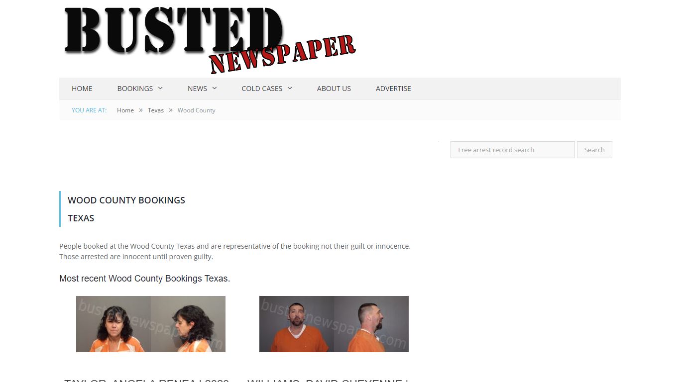 Wood County, TX Mugshots - BUSTEDNEWSPAPER.COM