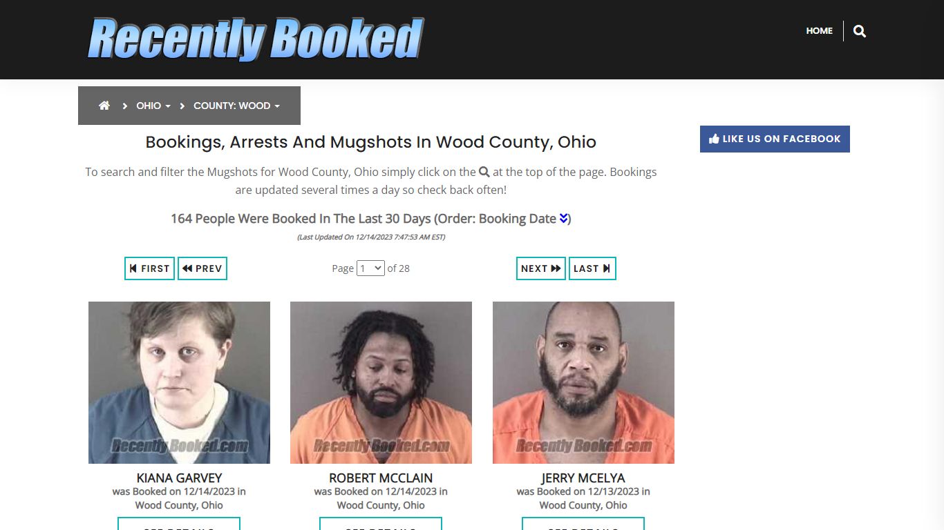 Recent bookings, Arrests, Mugshots in Wood County, Ohio - Recently Booked